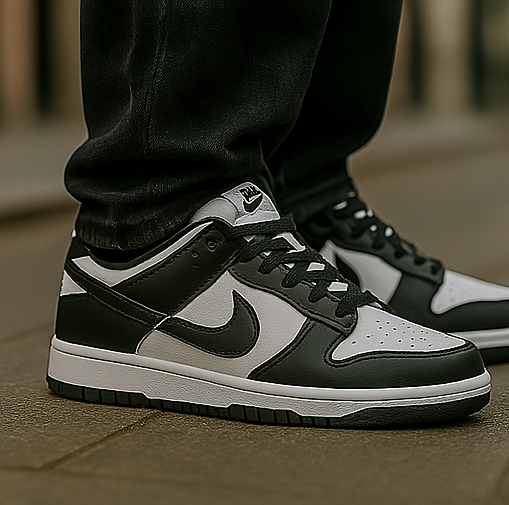 Nike Dunk Low Retro – Schwarz-Weiß-Edition